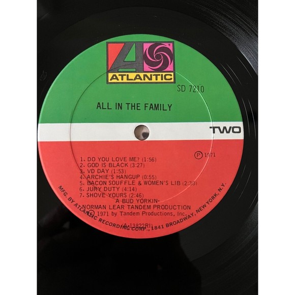 All In The Family LP 1971 Atlantic Records SD 7210 Orig Inner+Insert Booklet EX - Picture 10 of 10